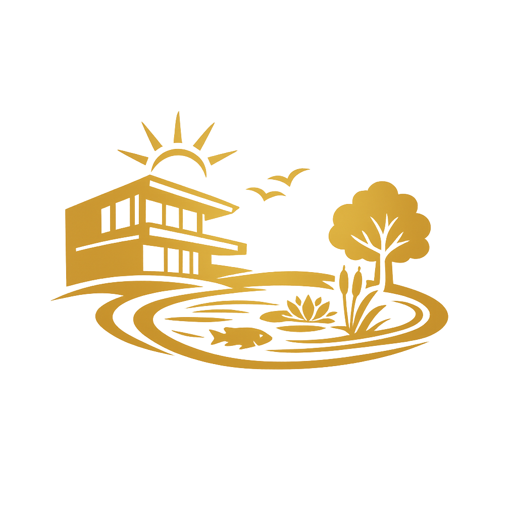 Artificial pond building distance effect cross section report